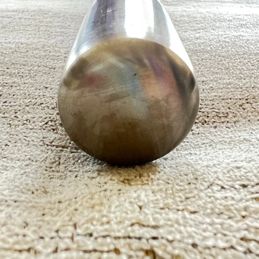 Stainless Steel French Rolling Pin Tapered Metal Pastry Dough Roller Silver